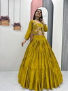 PC 538 Chinon With Embroidery Thread And Sequence Work Lehenga With Blouse And Jacket Wholesale Clohing Distributors In India